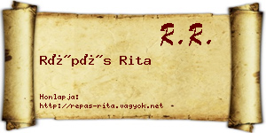 Répás Rita névjegykártya